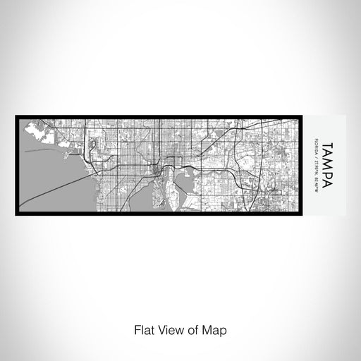 Rendered View of Tampa Florida Map on 10oz Stainless Steel Insulated Cup in Classic with Sliding Lid