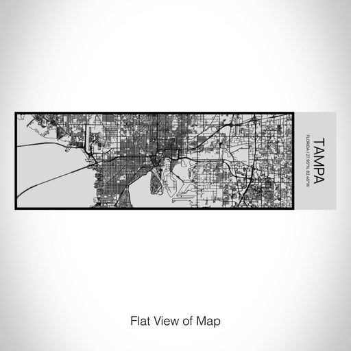 Rendered View of Tampa Florida Map on 10oz Stainless Steel Insulated Cup with Sipping Lid