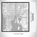 Rendered View of Tampa Florida Map on 17oz Stainless Steel Insulated Tumbler in Classic Map Style