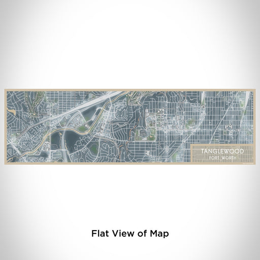 Flat View of Map Custom Tanglewood Fort Worth Map Enamel Mug in Afternoon
