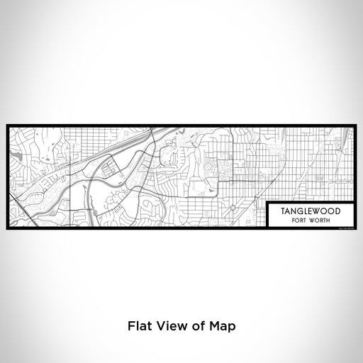 Flat View of Map Custom Tanglewood Fort Worth Map Enamel Mug in Classic