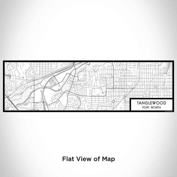 Flat View of Map Custom Tanglewood Fort Worth Map Enamel Mug in Classic