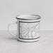 Left View Custom Tanglewood Fort Worth Map Enamel Mug in Classic