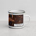 Right View Custom Tanglewood Fort Worth Map Enamel Mug in Ember