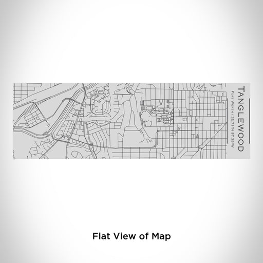 Rendered View of Tanglewood Fort Worth Map Engraving on 10oz Stainless Steel Insulated Cup with Sipping Lid