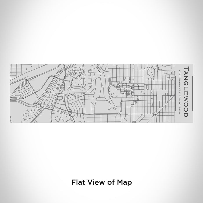 Rendered View of Tanglewood Fort Worth Map Engraving on 10oz Stainless Steel Insulated Cup with Sipping Lid