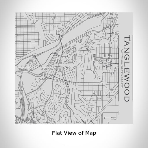 Rendered View of Tanglewood Fort Worth Map Engraving on 17oz Stainless Steel Insulated Tumbler