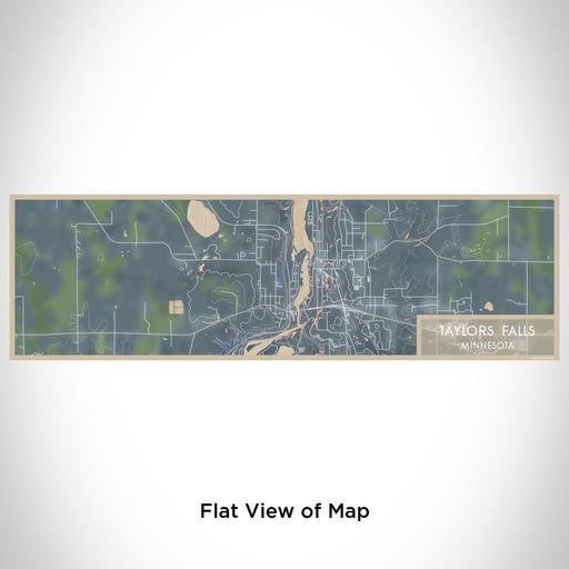 Flat View of Map Custom Taylors Falls Minnesota Map Enamel Mug in Afternoon