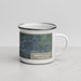Right View Custom Taylors Falls Minnesota Map Enamel Mug in Afternoon
