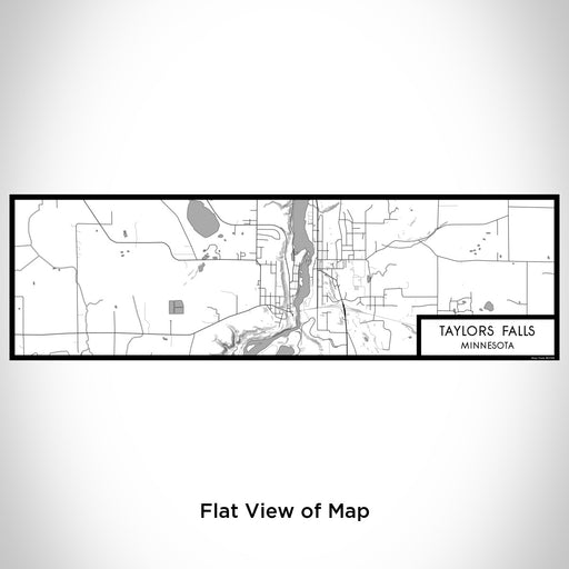 Flat View of Map Custom Taylors Falls Minnesota Map Enamel Mug in Classic