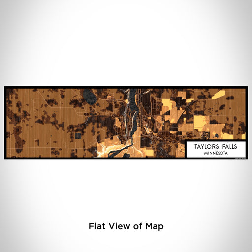 Flat View of Map Custom Taylors Falls Minnesota Map Enamel Mug in Ember