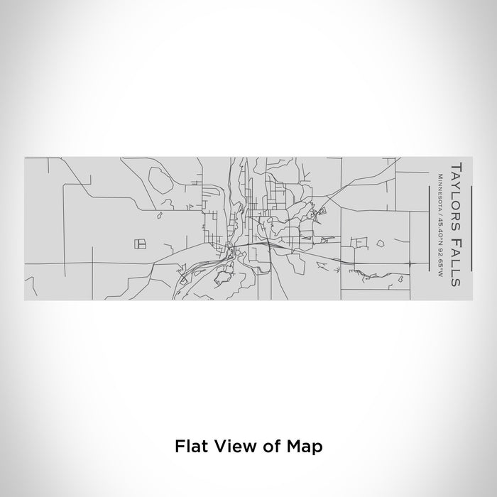 Rendered View of Taylors Falls Minnesota Map Engraving on 10oz Stainless Steel Insulated Cup with Sipping Lid