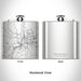 Rendered View of Taylors Falls Minnesota Map Engraving on 6oz Stainless Steel Flask