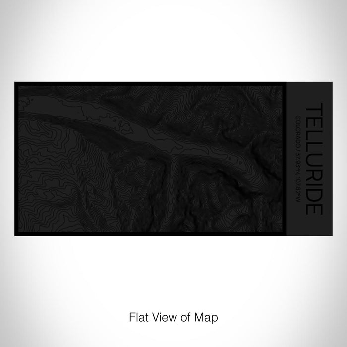 Rendered View of Telluride Colorado Map on 17oz Stainless Steel Insulated Cola Bottle in Stainless in Matte Black