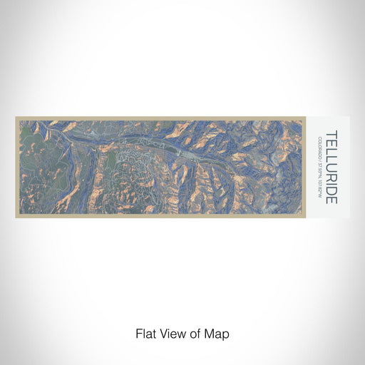 Rendered View of Telluride Colorado Map on 10oz Stainless Steel Insulated Cup in Afternoon with Sliding Lid