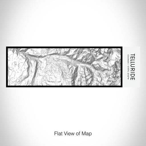 Rendered View of Telluride Colorado Map on 10oz Stainless Steel Insulated Cup in Classic with Sliding Lid