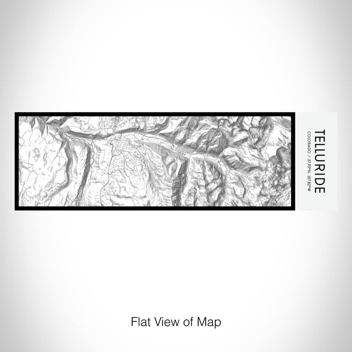 Rendered View of Telluride Colorado Map on 10oz Stainless Steel Insulated Cup in Classic with Sliding Lid