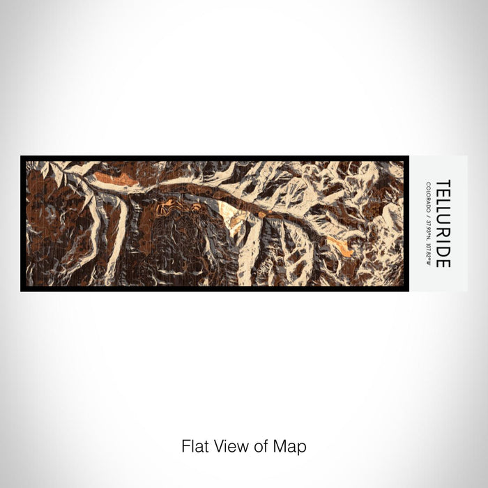 Rendered View of Telluride Colorado Map on 10oz Stainless Steel Insulated Cup in Ember with Sliding Lid