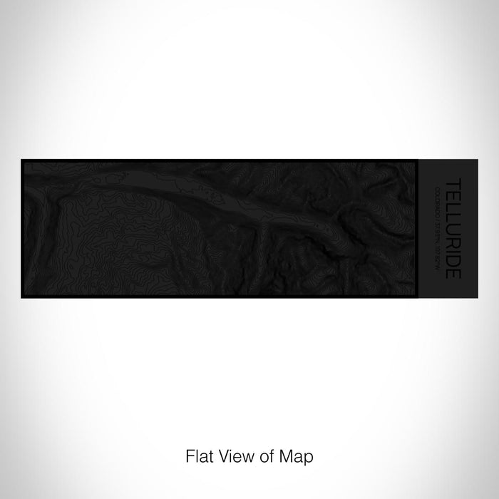 Rendered View of Telluride Colorado Map on 10oz Stainless Steel Insulated Cup in Matte Black with Sliding Lid