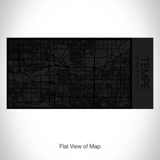 Rendered View of Tempe Arizona Map on 17oz Stainless Steel Insulated Cola Bottle in Stainless in Matte Black