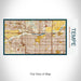 Rendered View of Tempe Arizona Map on 17oz Stainless Steel Insulated Bottle with printed woodblock style map