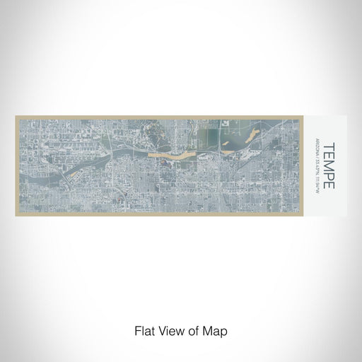 Rendered View of Tempe Arizona Map on 10oz Stainless Steel Insulated Cup in Afternoon with Sliding Lid