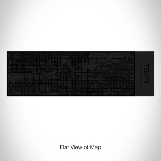 Rendered View of Tempe Arizona Map on 10oz Stainless Steel Insulated Cup in Matte Black with Sliding Lid