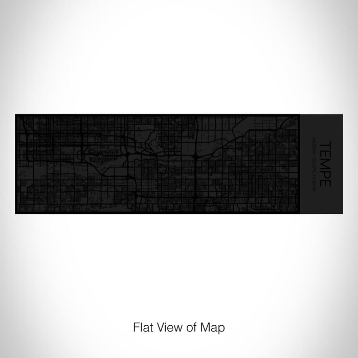 Rendered View of Tempe Arizona Map on 10oz Stainless Steel Insulated Cup in Matte Black with Sliding Lid