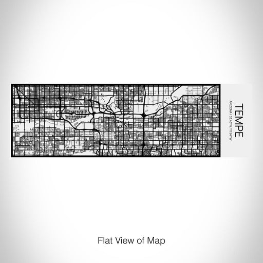 Rendered View of Tempe Arizona Map on 10oz Stainless Steel Insulated Cup in Matte White with Sliding Lid