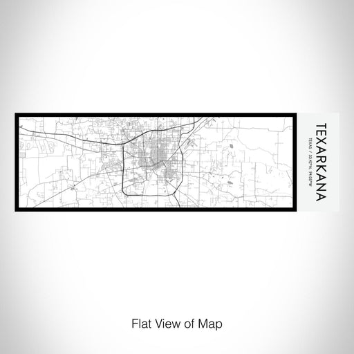 Rendered View of Texarkana Texas Map on 10oz Stainless Steel Insulated Cup in Classic with Sliding Lid