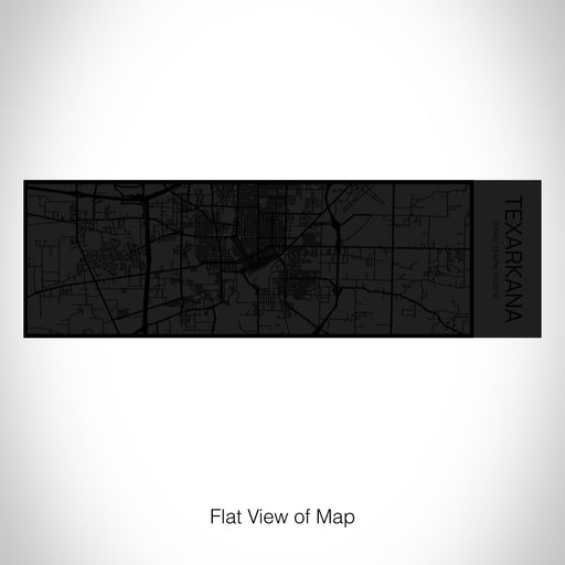 Rendered View of Texarkana Texas Map on 10oz Stainless Steel Insulated Cup in Matte Black with Sliding Lid