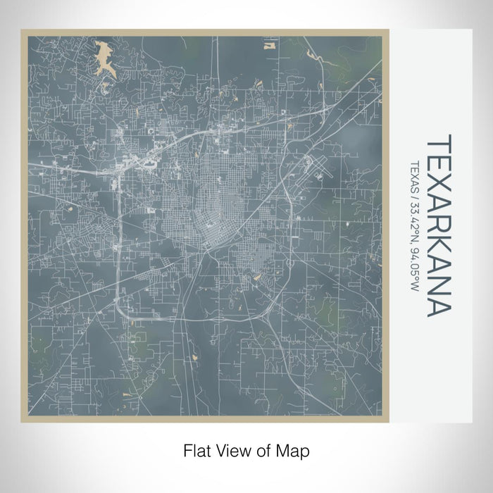 Rendered View of Texarkana Texas Map on 17oz Stainless Steel Insulated Tumbler in Afternoon Map Style