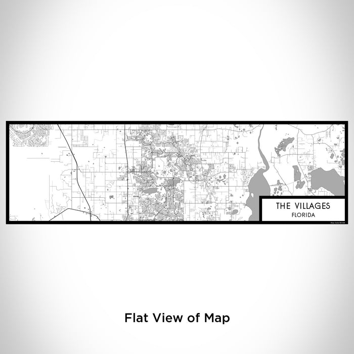 Flat View of Map Custom The Villages Florida Map Enamel Mug in Classic