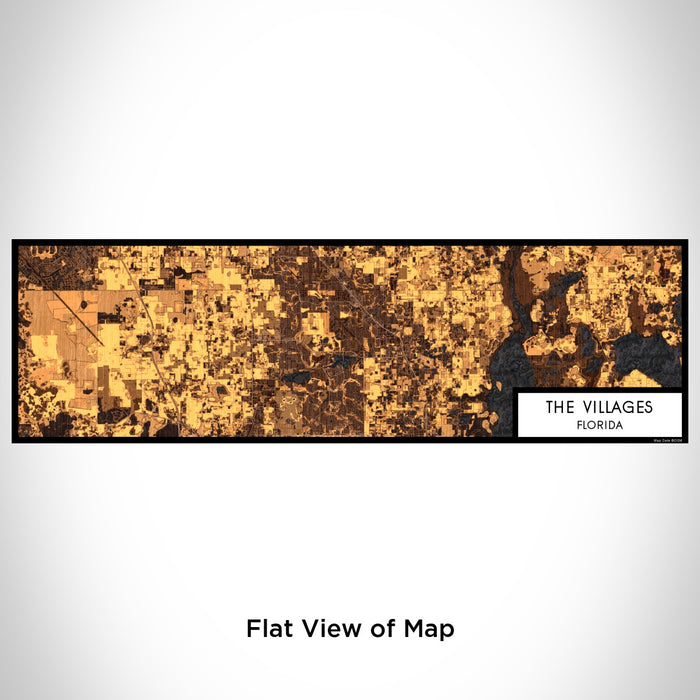 Flat View of Map Custom The Villages Florida Map Enamel Mug in Ember