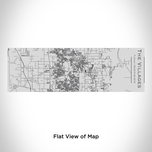 Rendered View of The Villages Florida Map Engraving on 10oz Stainless Steel Insulated Cup with Sipping Lid