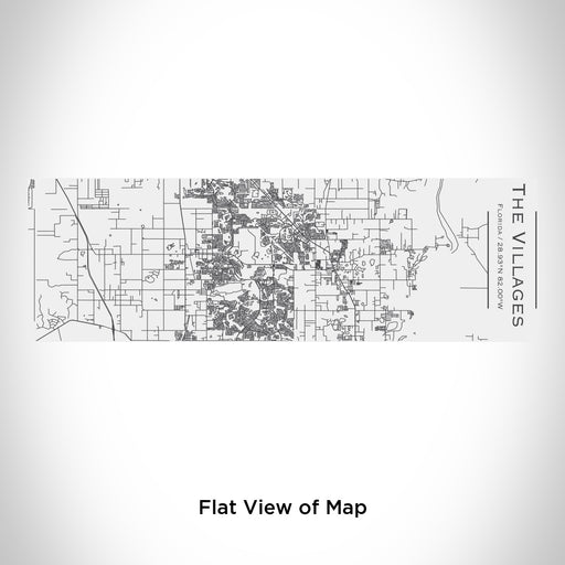 Rendered View of The Villages Florida Map Engraving on 10oz Stainless Steel Insulated Cup with Sliding Lid in White