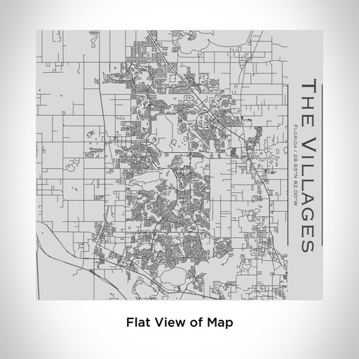 Rendered View of The Villages Florida Map Engraving on 17oz Stainless Steel Insulated Tumbler