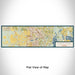 Flat View of Map Custom The Villages Florida Map Enamel Mug in Woodblock