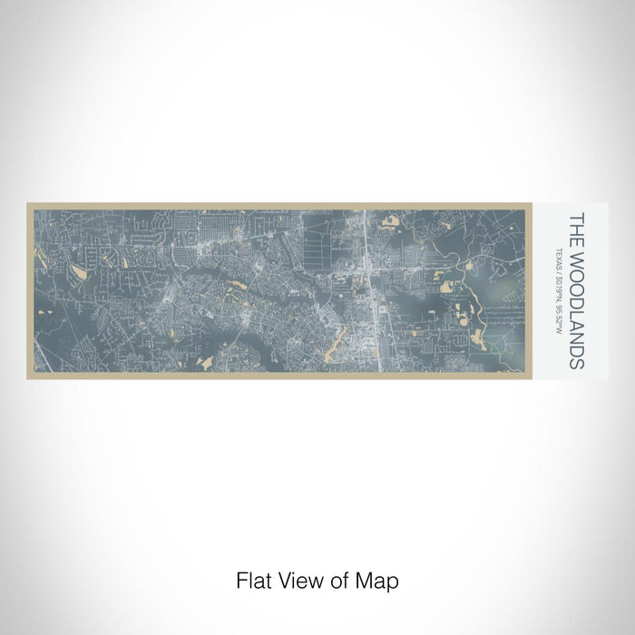 Rendered View of The Woodlands Texas Map on 10oz Stainless Steel Insulated Cup in Afternoon with Sliding Lid