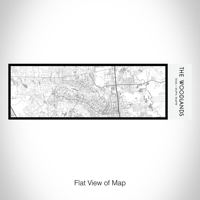 Rendered View of The Woodlands Texas Map on 10oz Stainless Steel Insulated Cup in Classic with Sliding Lid