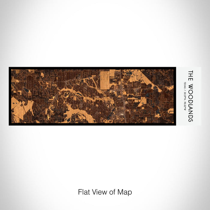 Rendered View of The Woodlands Texas Map on 10oz Stainless Steel Insulated Cup in Ember with Sliding Lid