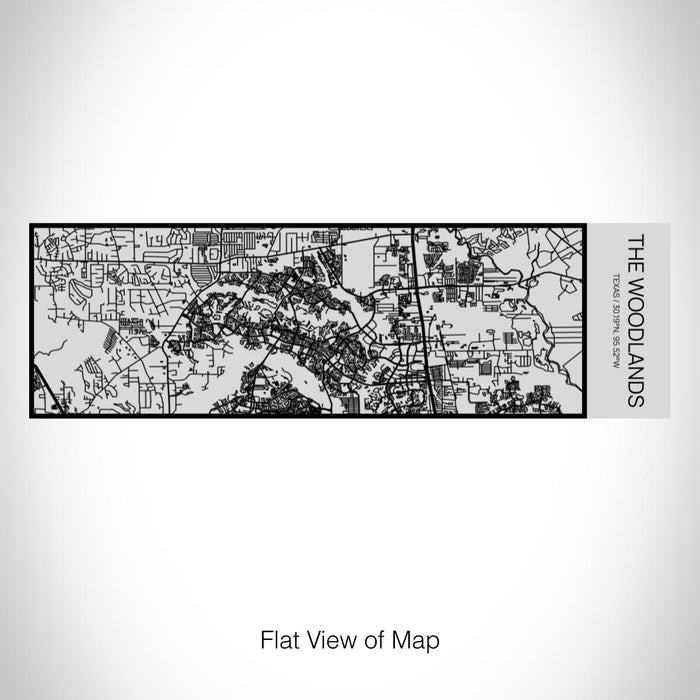 Rendered View of The Woodlands Texas Map on 10oz Stainless Steel Insulated Cup with Sipping Lid