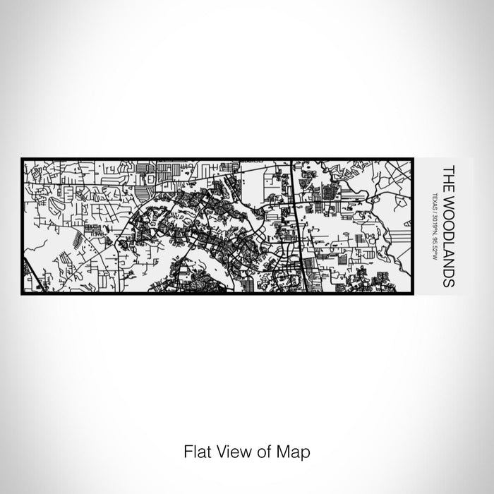 Rendered View of The Woodlands Texas Map on 10oz Stainless Steel Insulated Cup in Matte White with Sliding Lid