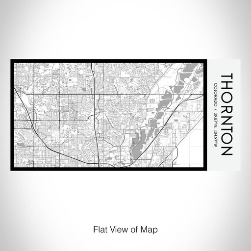 Rendered View of Thornton Colorado Map on 17oz Stainless Steel Insulated Bottle with printed classic style map