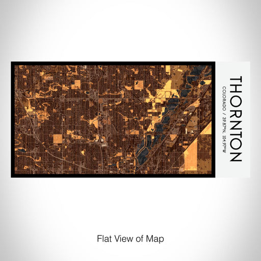 Rendered View of Thornton Colorado Map on 17oz Stainless Steel Insulated Bottle with printed ember style map