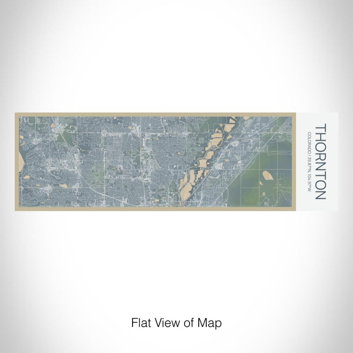 Rendered View of Thornton Colorado Map on 10oz Stainless Steel Insulated Cup in Afternoon with Sliding Lid