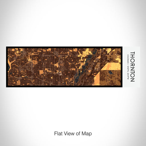 Rendered View of Thornton Colorado Map on 10oz Stainless Steel Insulated Cup in Ember with Sliding Lid