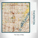 Rendered View of Thornton Colorado Map on 17oz Stainless Steel Insulated Tumbler in Woodblock Map Style