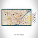 Rendered View of Toledo Ohio Map on 17oz Stainless Steel Insulated Bottle with printed woodblock style map