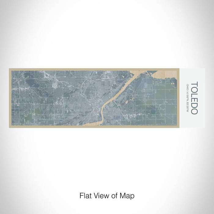 Rendered View of Toledo Ohio Map on 10oz Stainless Steel Insulated Cup in Afternoon with Sliding Lid